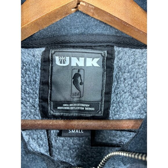 UNK NBA Miami Heat Men's Zip Hoodie S Black Gray Casual Jacket - Picture 4 of 8